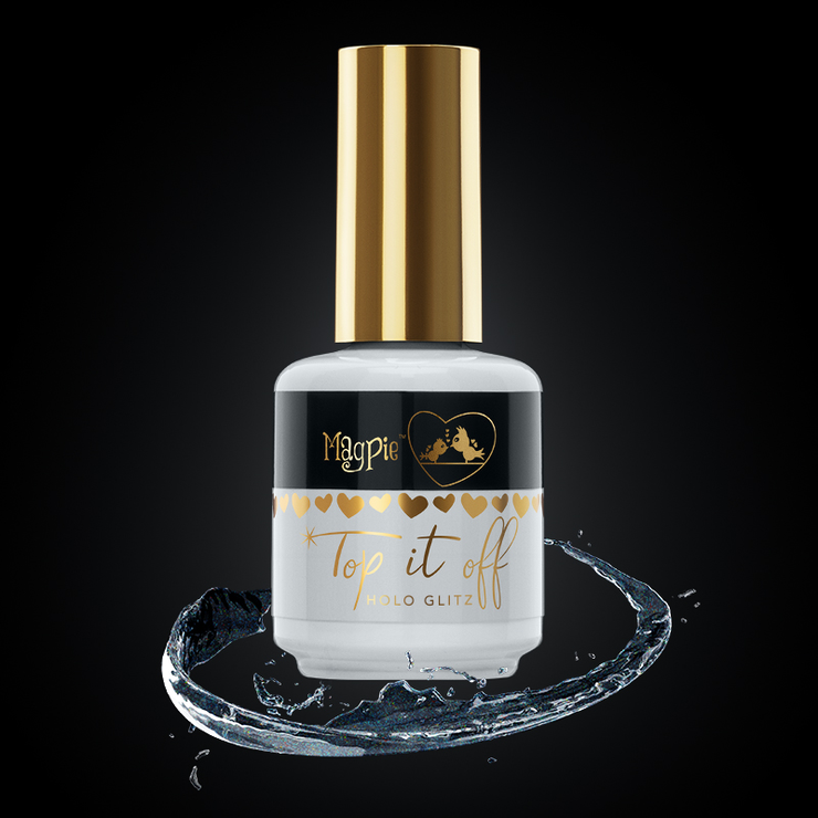 Top It Off No Wipe Top Coat - Holo Glitz